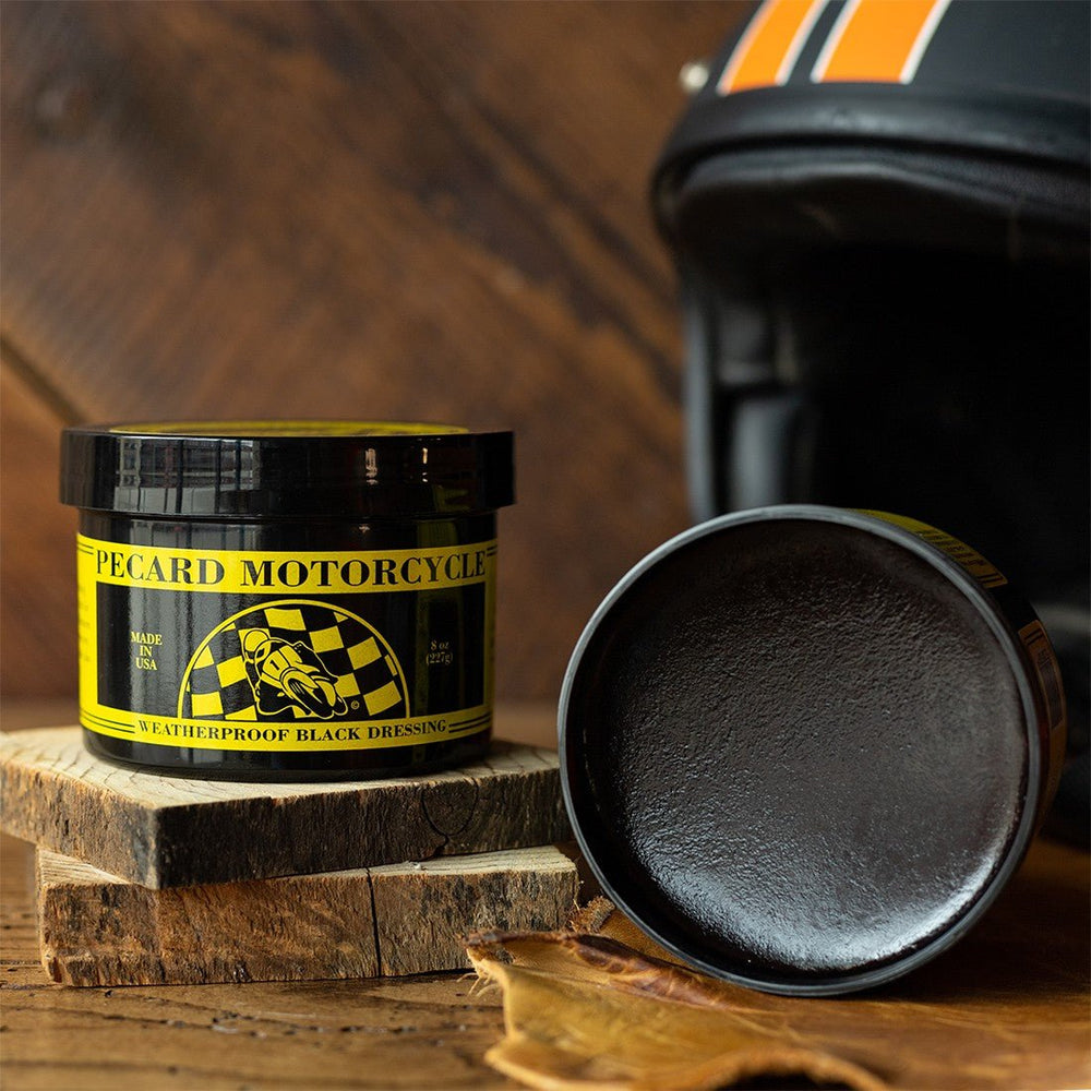 Motorcycle Black Weatherproof Dressing - Pecard Leather Care Company