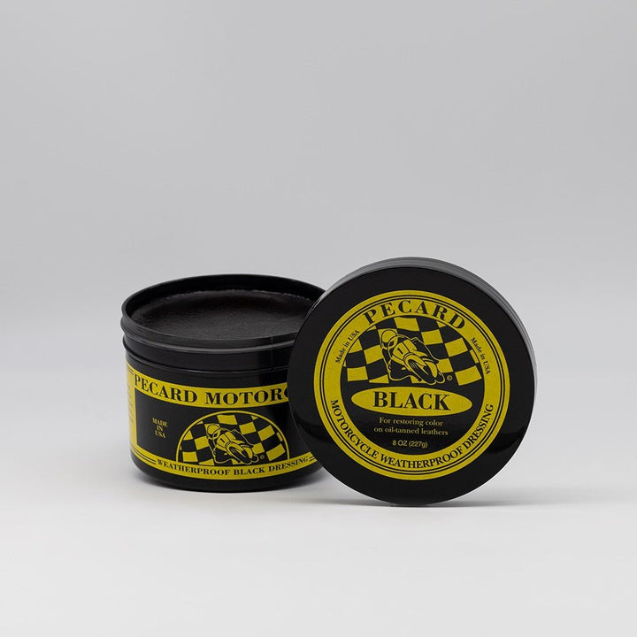 Motorcycle Black Weatherproof Dressing - Pecard Leather Care Company