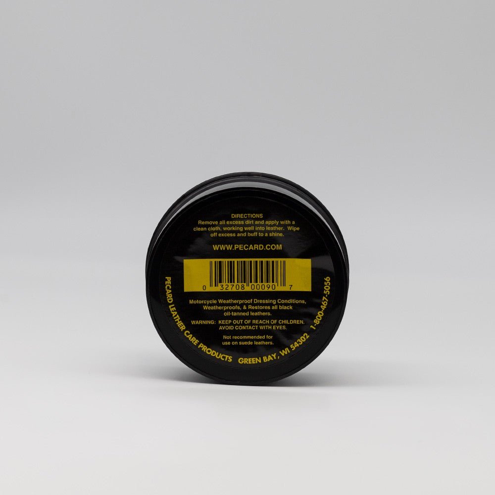 Motorcycle Black Weatherproof Dressing - Pecard Leather Care Company